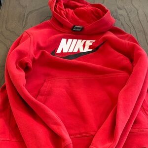 Nike Boys Bold Red Hoodie